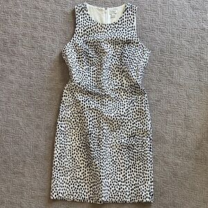 Jcrew Black and White Polka Dot Dress